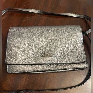 Silver Coach wallet purse